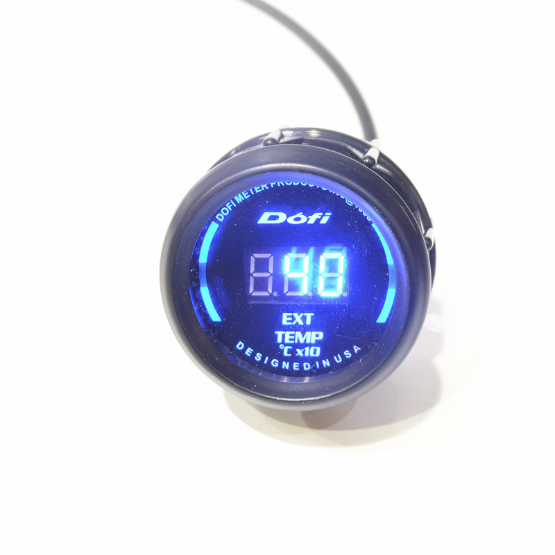 LED digitális autó mérőóra RPM, olajhőmérséklet, vízhőmérséklet, olajnyomás és feszültség (12V)