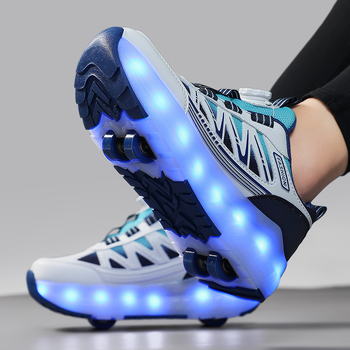 Heelys PU dupla soros görgős cipő uniszex