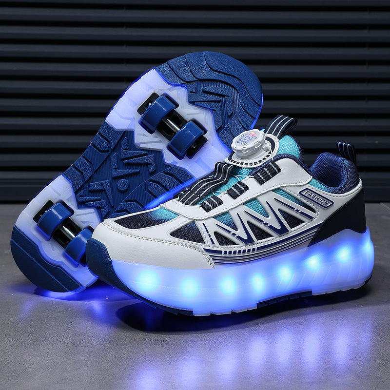 Heelys PU dupla soros görgős cipő uniszex