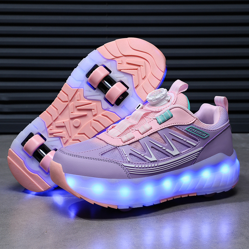 Heelys PU dupla soros görgős cipő uniszex