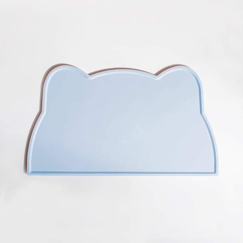 Παιδικό σουπλά από σιλικόνη σε σχήμα γάτας, με ακανόνιστο σχήμα, σκανδιναβακού στυλ