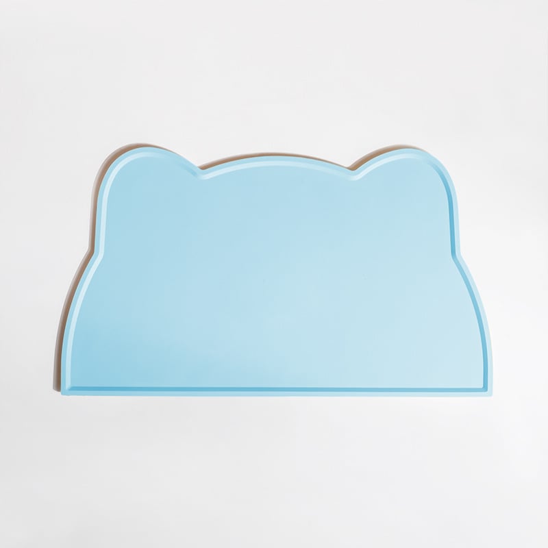 Παιδικό σουπλά από σιλικόνη σε σχήμα γάτας, με ακανόνιστο σχήμα, σκανδιναβακού στυλ