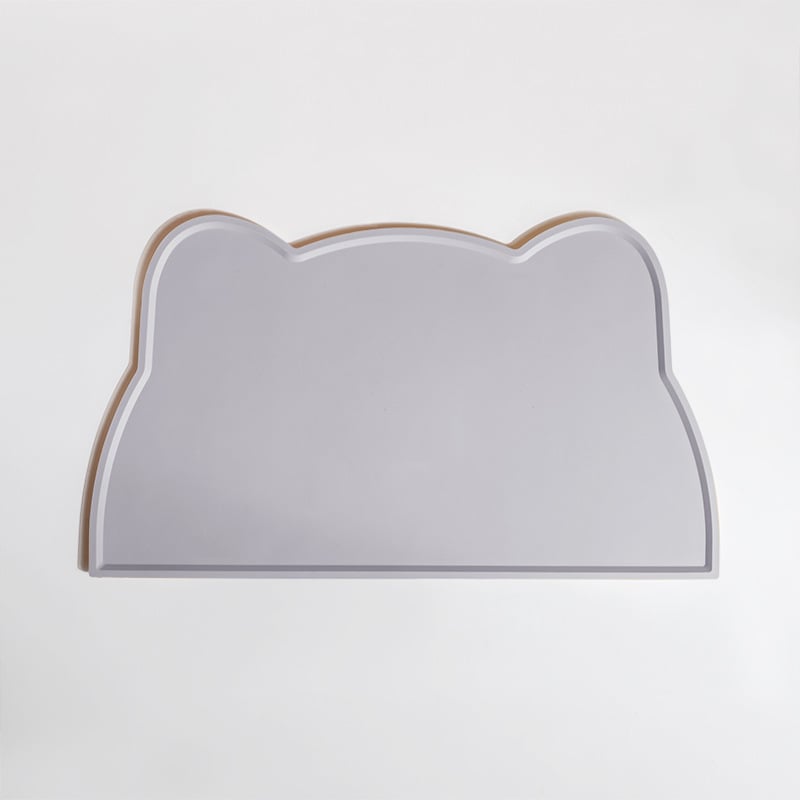 Παιδικό σουπλά από σιλικόνη σε σχήμα γάτας, με ακανόνιστο σχήμα, σκανδιναβακού στυλ