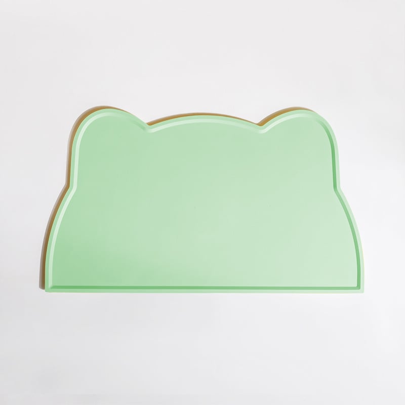 Παιδικό σουπλά από σιλικόνη σε σχήμα γάτας, με ακανόνιστο σχήμα, σκανδιναβακού στυλ