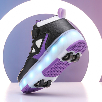Heelys tenisice s dvostrukim kotačićima, PU kotači, TPR potplat, gumb za okretanje
