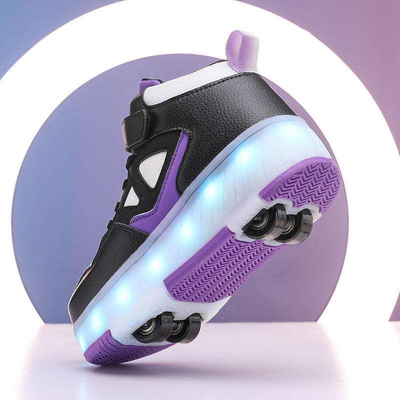 Heelys tenisice s dvostrukim kotačićima, PU kotači, TPR potplat, gumb za okretanje
