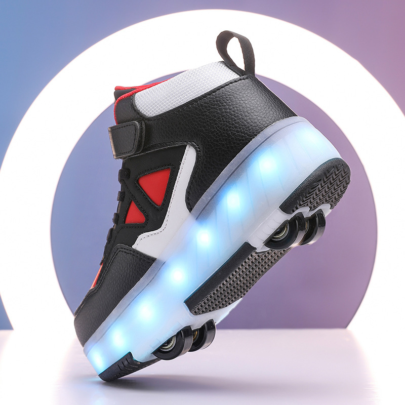Heelys tenisice s dvostrukim kotačićima, PU kotači, TPR potplat, gumb za okretanje