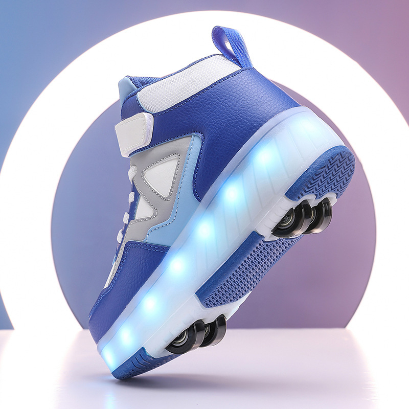 Heelys tenisice s dvostrukim kotačićima, PU kotači, TPR potplat, gumb za okretanje