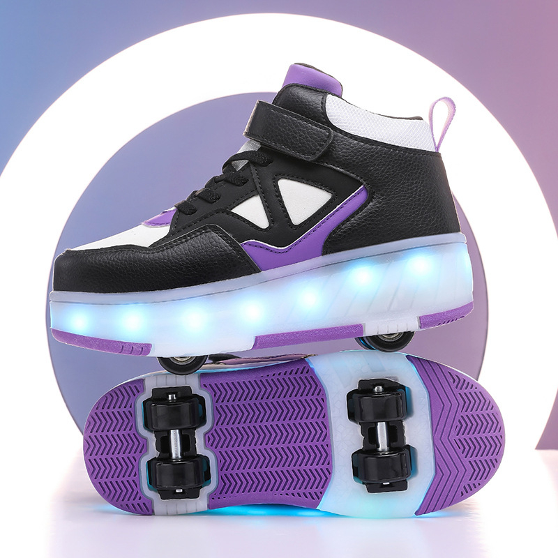 Heelys tenisice s dvostrukim kotačićima, PU kotači, TPR potplat, gumb za okretanje