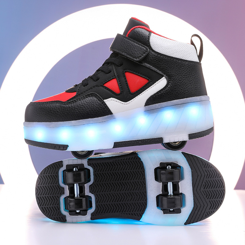 Heelys tenisice s dvostrukim kotačićima, PU kotači, TPR potplat, gumb za okretanje
