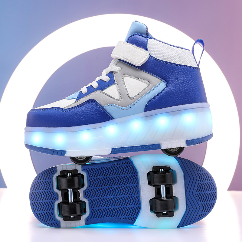 Heelys tenisice s dvostrukim kotačićima, PU kotači, TPR potplat, gumb za okretanje