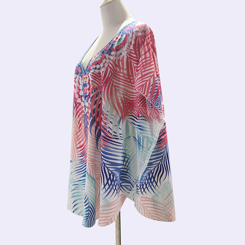 Set za plažu: bikini gornji dio s UV zaštitom i plaža suknja, rayon, 100% pamuk, 140 g/m², za plivanje