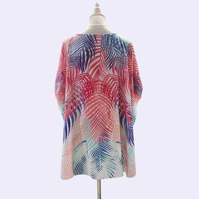 Set za plažu: bikini gornji dio s UV zaštitom i plaža suknja, rayon, 100% pamuk, 140 g/m², za plivanje