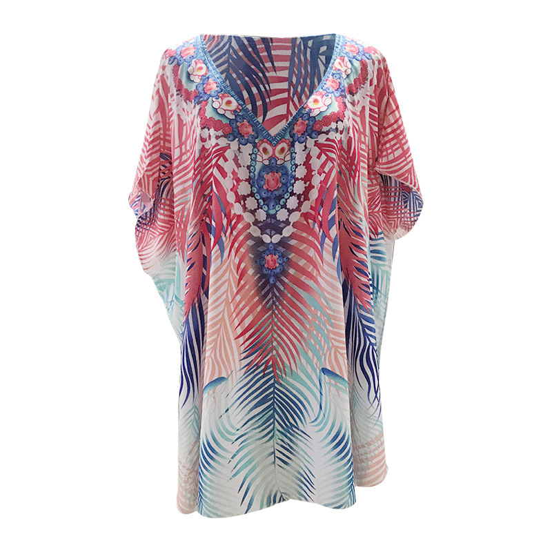 Set za plažu: bikini gornji dio s UV zaštitom i plaža suknja, rayon, 100% pamuk, 140 g/m², za plivanje