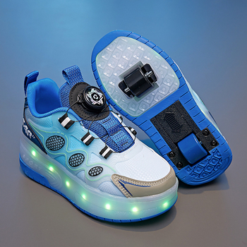 Pantofi Heelys cu roți duble din PU, universali