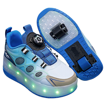 Pantofi Heelys cu roți duble din PU, universali
