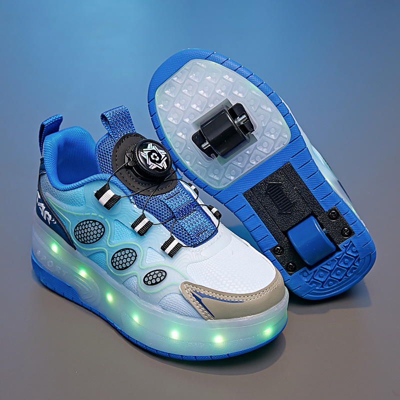 Pantofi Heelys cu roți duble din PU, universali