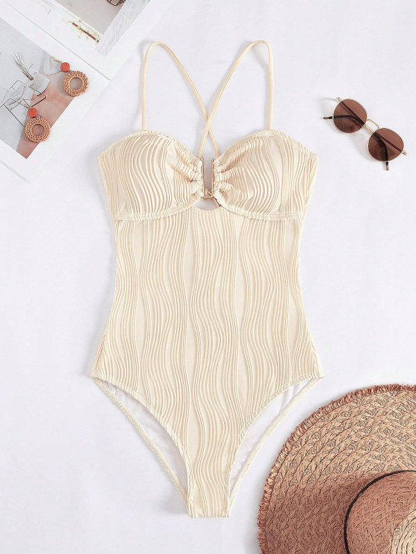 Costum de baie întreg pentru femei, cu bust căptușit, fără mâneci, poliester 90/10, greutate 191 g, potrivit pentru înot și activități acvatice