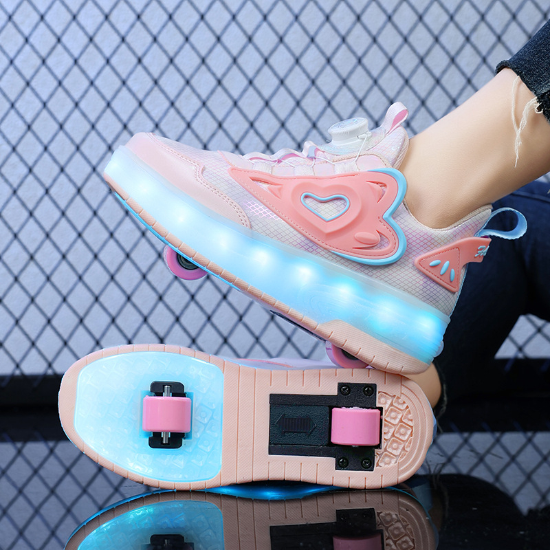 Weishi Heelys za djevojčice – dvokolne PU kotače, dječje patike s kotačima