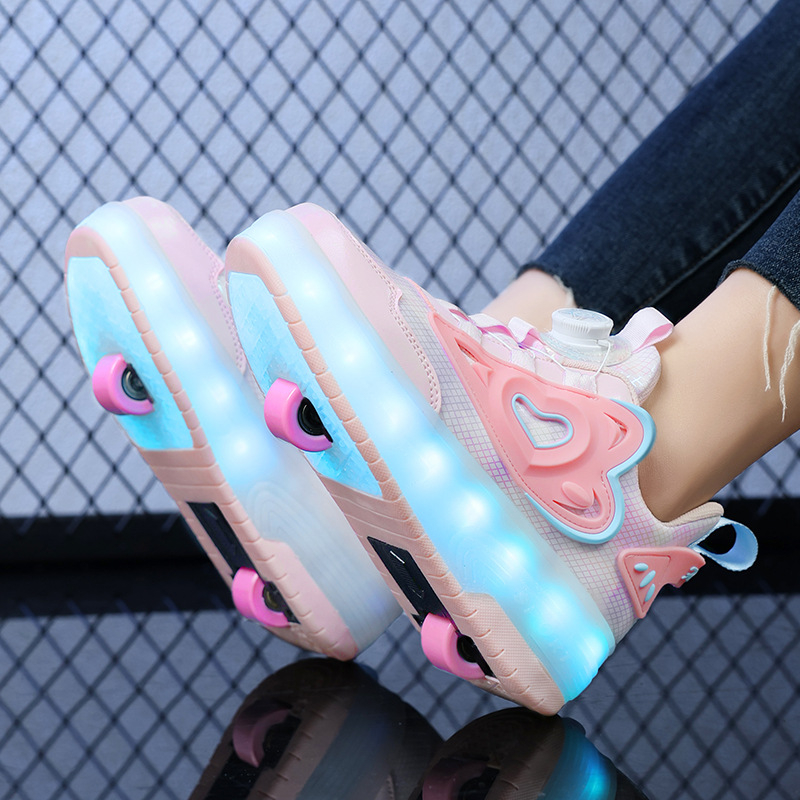 Weishi Heelys za djevojčice – dvokolne PU kotače, dječje patike s kotačima