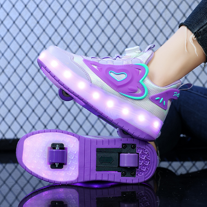 Weishi Heelys za djevojčice – dvokolne PU kotače, dječje patike s kotačima