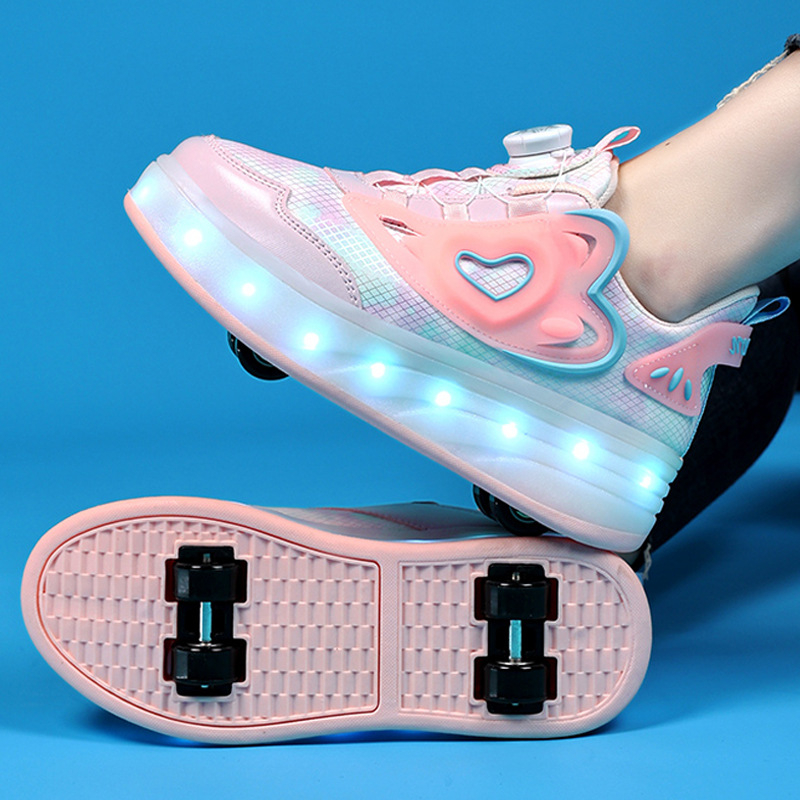 Weishi Heelys za djevojčice – dvokolne PU kotače, dječje patike s kotačima