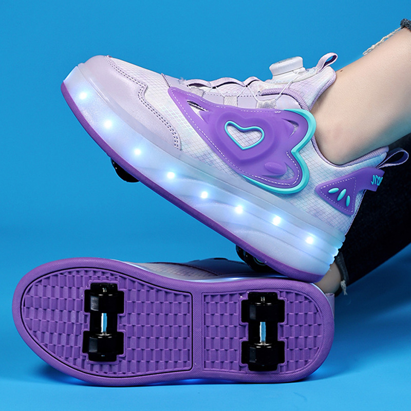 Weishi Heelys za djevojčice – dvokolne PU kotače, dječje patike s kotačima