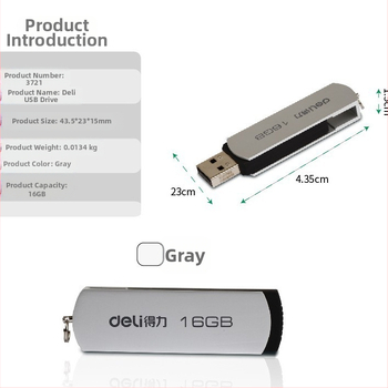 Deli USB flash disk – modely 3721/3722/3723/3755/3753/3756/2191/2192/2173; kompatibilný s počítačmi