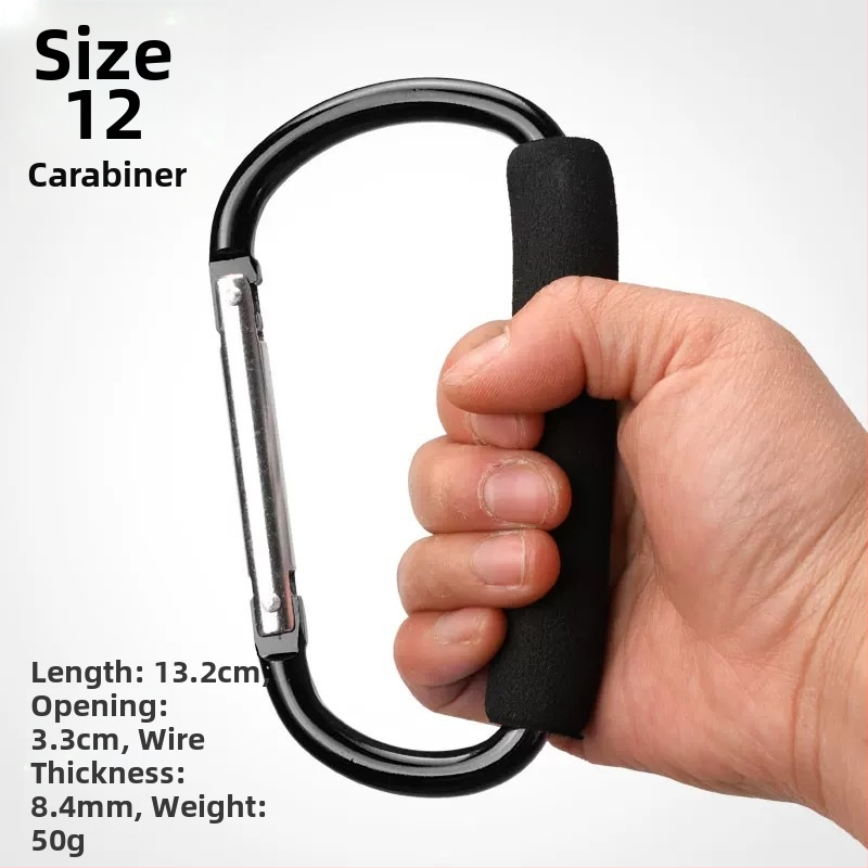 Gongping hliníkový karabín v tvare D – rýchly hák pre tašky, topánky a batožinu, ľahký a viacúčelový, možnosť prispôsobenia