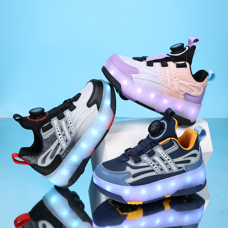 BKG Heelys tenisice za djecu – unisex, PU kotači, dvostruki kotač