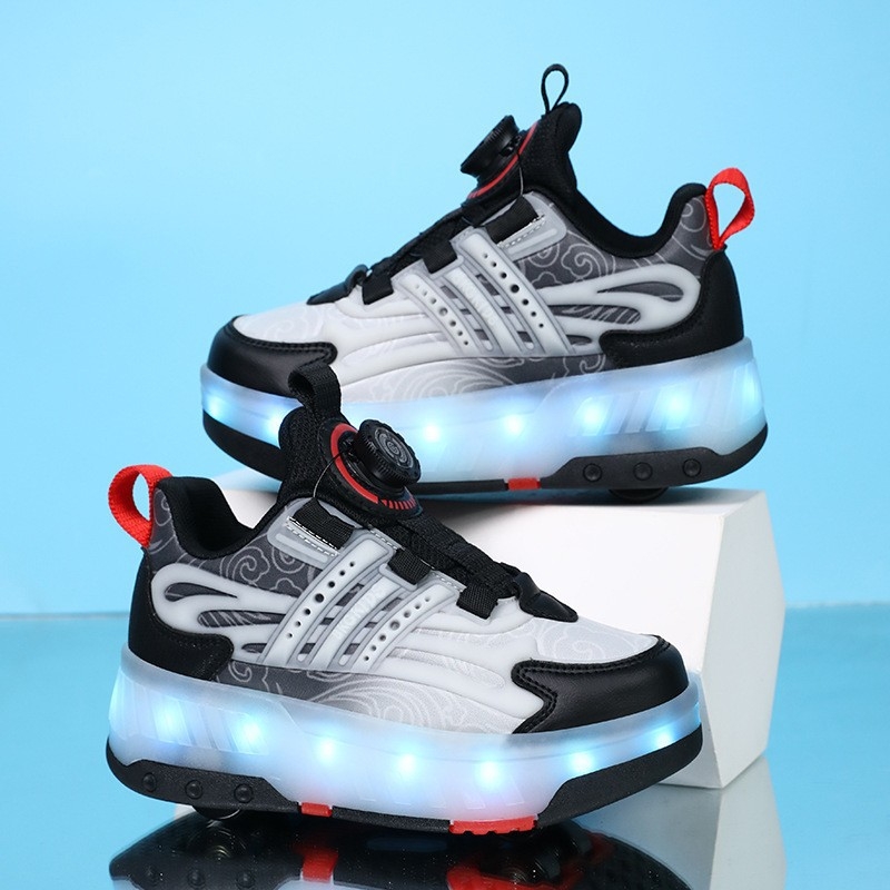 BKG Heelys tenisice za djecu – unisex, PU kotači, dvostruki kotač