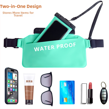 PVC vodootporna torbica za pojas za rafting i plažu, IPX8 vodootporna kutija za telefon s velikim kapacitetom