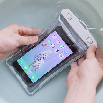 Vodootporna futrola za telefon s dizajnom flaminga, pluta i osjetljiva na dodir, pogodna za plivanje, topli izvori i rafting