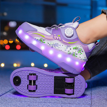 Dječje Heelys tenisice, s dvostrukim redom PU kotači, unisex, marka Alinego/ai kui