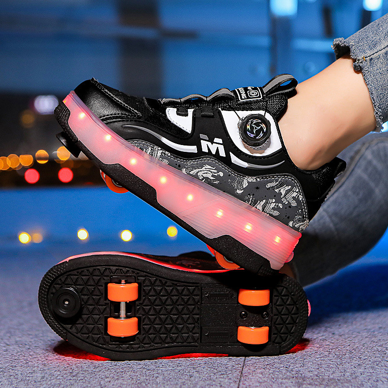 Dječje Heelys tenisice, s dvostrukim redom PU kotači, unisex, marka Alinego/ai kui