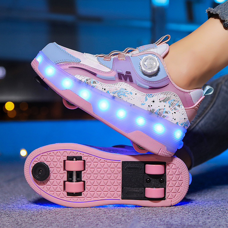 Dječje Heelys tenisice, s dvostrukim redom PU kotači, unisex, marka Alinego/ai kui