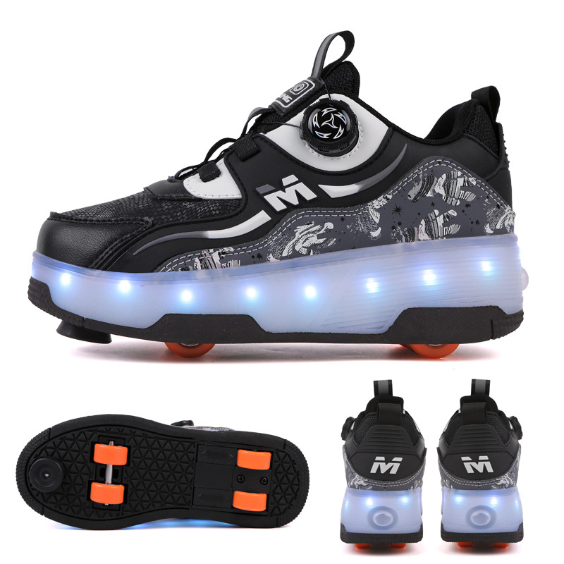 Dječje Heelys tenisice, s dvostrukim redom PU kotači, unisex, marka Alinego/ai kui