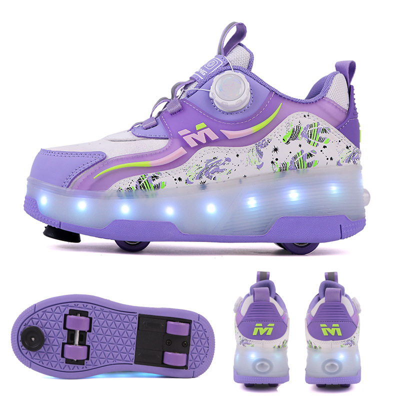 Dječje Heelys tenisice, s dvostrukim redom PU kotači, unisex, marka Alinego/ai kui