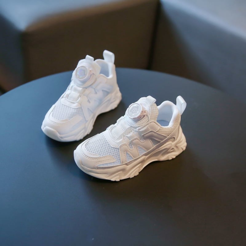 Lányok Heelys görkorcsolyás cipő, kettős kerékkel és fényekkel, 2024 tavasz, felső rész hálóanyagból, kapcsos zárás, karikatúra mintázat