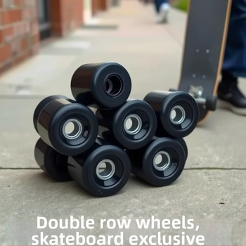 Dvojradové štvorkolesové korčule, PU kolieska 90A, tichá jazda