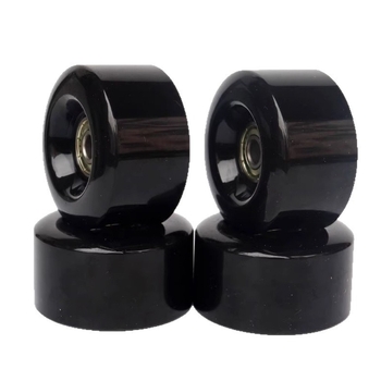 Двуредни кънки с четири колела, PU колела 90A, тихо въртене