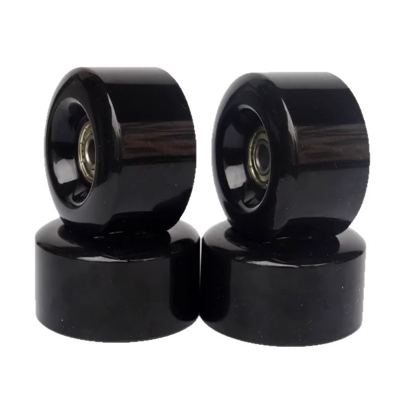 Двуредни кънки с четири колела, PU колела 90A, тихо въртене