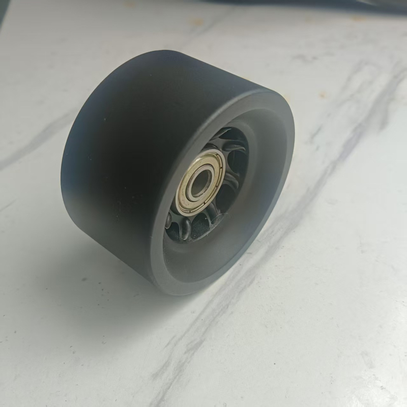 Двуредни кънки с четири колела, PU колела 90A, тихо въртене