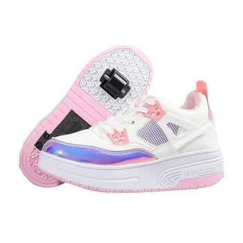 Обувки за ходене с двойни колела и скрити ролери (PU колела, унисекс, марка Y6)