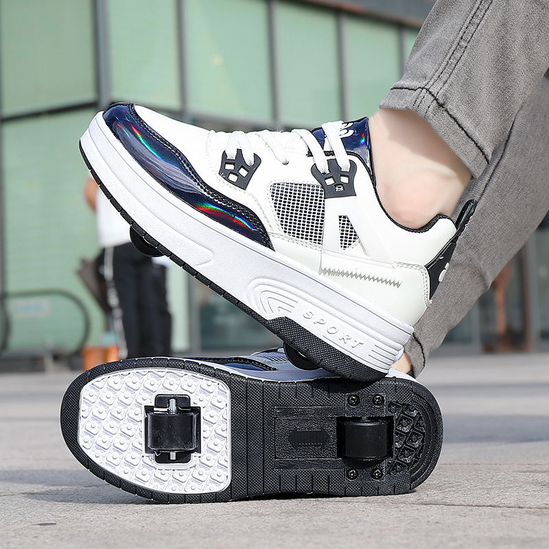 Обувки за ходене с двойни колела и скрити ролери (PU колела, унисекс, марка Y6)