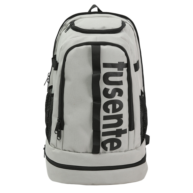 Uniszex nagy kapacitású kültéri sporttáska tarpaulin anyagból, nylon bélés, légpárnás vállöv, street style; alkalmas Tenisz, Badminton, Jóga, Búvárkodás, Hegymászás, Túrázás