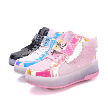 Детски обувки Heelys – двойно колело, PU колела, въртящ се бутон, подметка TPR