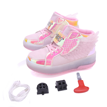 Детски обувки Heelys – двойно колело, PU колела, въртящ се бутон, подметка TPR