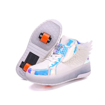 Детски обувки Heelys – двойно колело, PU колела, въртящ се бутон, подметка TPR