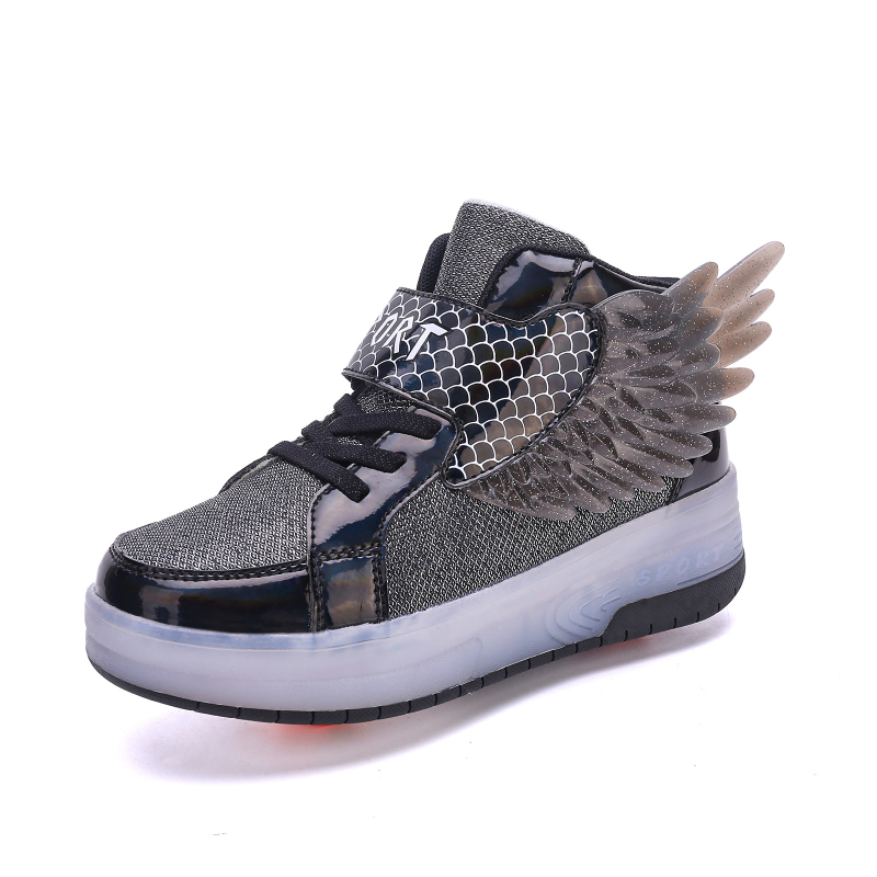 Детски обувки Heelys – двойно колело, PU колела, въртящ се бутон, подметка TPR